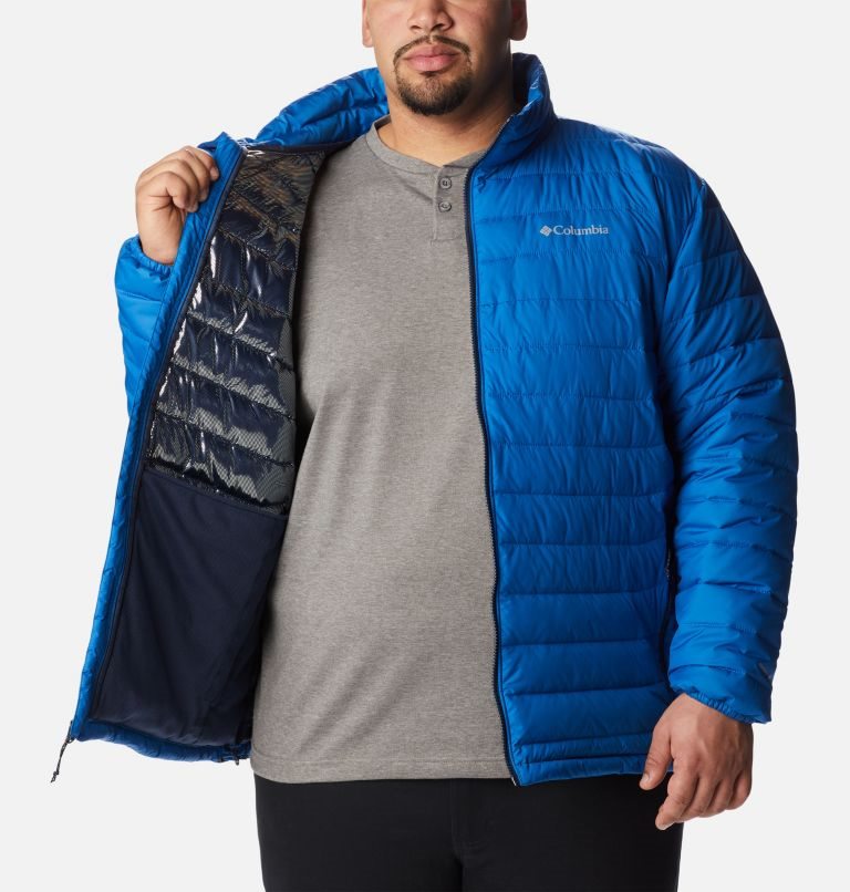 Columbia Powder Lite Isolerte Jakker Herre Blå | Plus Size 95374Q